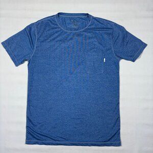 Vuori Blue Performance Pocket Short Sleeve T-Shirt Athleisure Gym Mens Medium